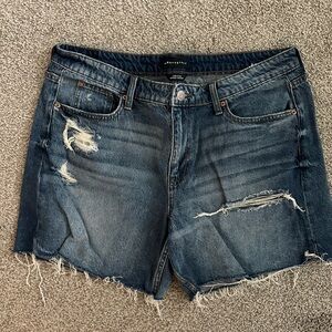Aeropostale Blue Jean Shorts Distressed Style